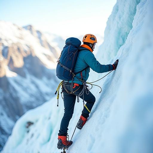Nordwand Hardshell Jacke in Aktion, getragen von einem Bergsteiger